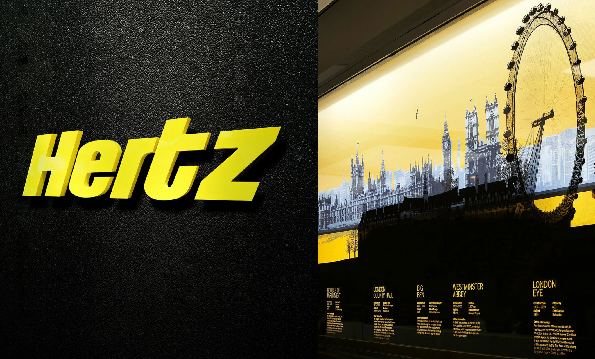 Hertz Stansted Logo Closeup