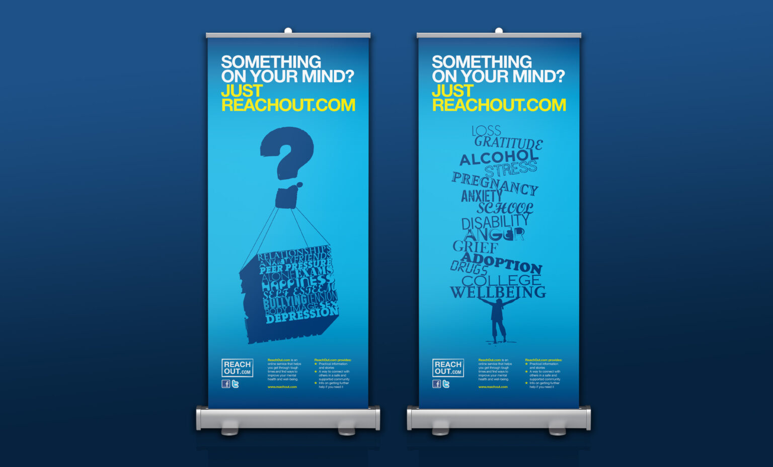 ReachOut Something On Your Mind Campaign RollUp Banners